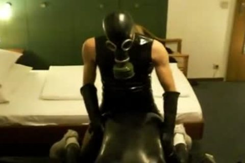 3 nasty chaps plow 2 apertures Of lewd Moaning Rubber chap