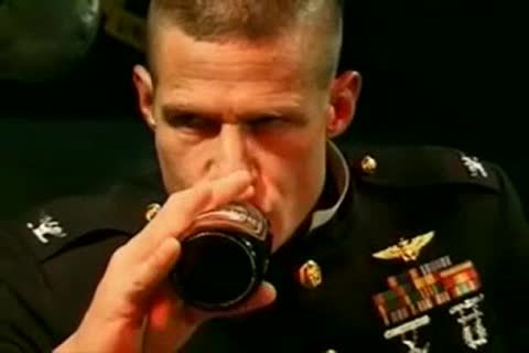 bitchty Military guy fucking Bartender