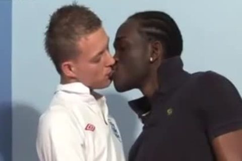 Soccer Player Takes big black weenie