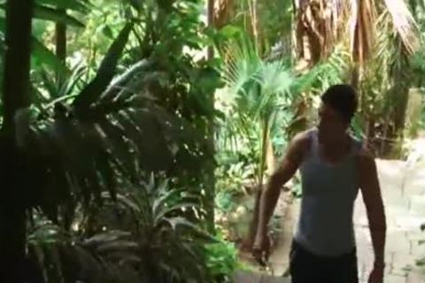 massive dick Brazilian Jungle plow threesome