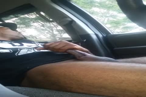 Jacking Off His Jumbo Shaft