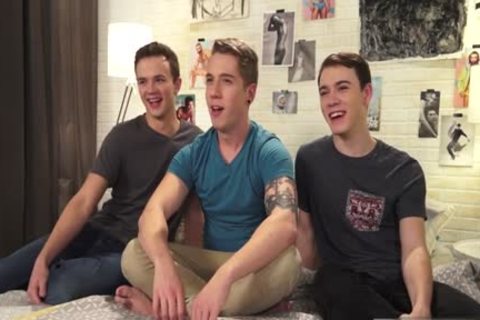 large weenie teen 3some With sperm In pooper