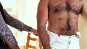 TheGayOffice.com: Hairy and muscle hunk ass fuck