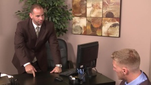 The Gay Office - European in collar discipline in office
