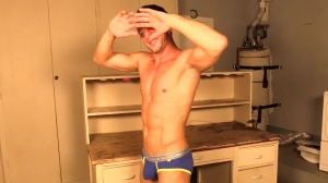 Bromo - Athletic college twink really likes masturbating