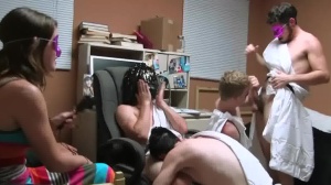 DickDorm - Very slim Jay Lively teen gangbang sex scene