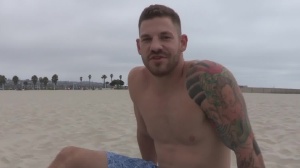 SeanCody.com: Solo athletic and tall jock Keegan foot licking