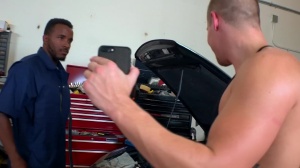 Reality Dudes - American Phoenix Fellington handjob in the car