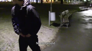 CzechHunter: Desperate and lewd couple ass fucking in park