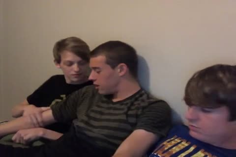 three horny twinks jerk off And suck Each Other On cam