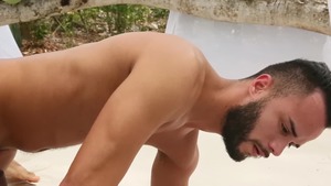 DrillMyHole - Latin spanking outdoors