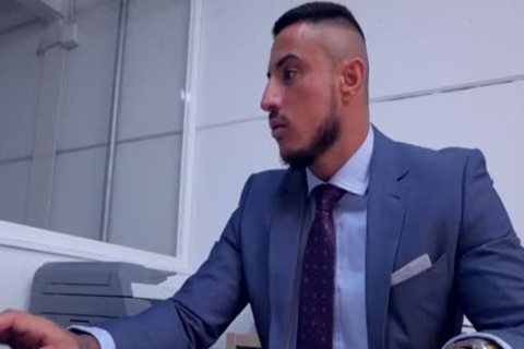 Muscle homo ass job Suit cumshot