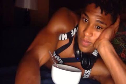 delicious darksome Is fondled In Live