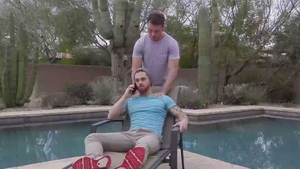 sleazy Euro Hunk hammers His First All-American Bottom lad