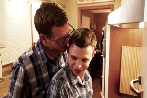 legal age teenager gets Spit-roasted bareback By Step-dad And Uncle