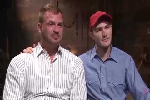 Gay Christian Wilde jerking Josh Peters in the farm