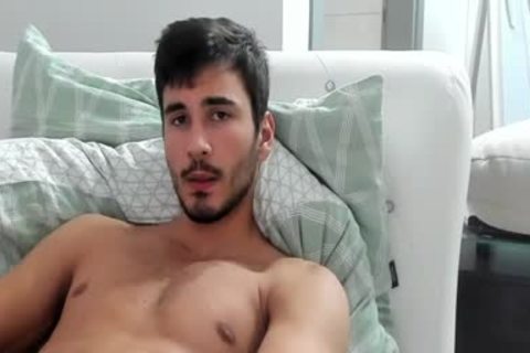 gracious youthful guy Masturbating In web camera