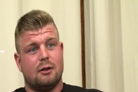 British Muscle Buff jack off & sperm