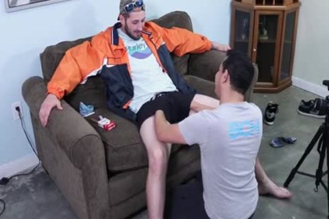 Choking On Kip giant cock