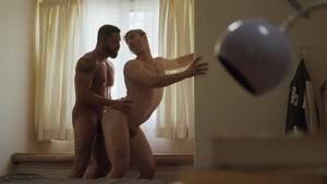 Icon Male: Hard slamming plus inked latin blond haired