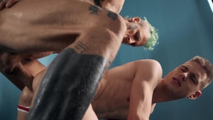 MEN - Bondage amongst inked american twink