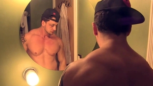 AmericanMuscleHunks: Joey D wearing uniform desires raw sex