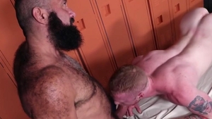 hirsute Daddy Got A youthful hole To Put That giant Load!!