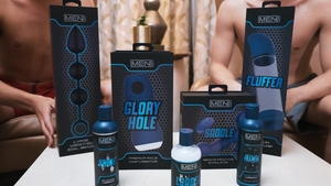 Men: Jake's Hard Cock Milked by Glory Hole Stroker