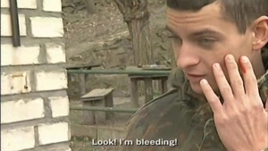 Dark Haired Beauty Takes His Friend's Load