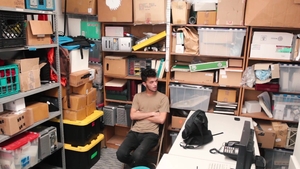 Young Perps: Off-White Twink Gets Detained for Theft