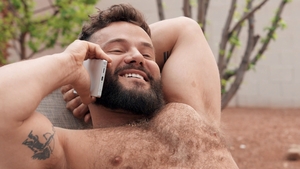 Men: Cuming on Back at the Water's Edge